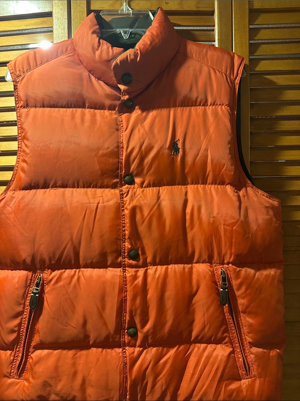 Polo by Ralph Lauren Bright Orange Puffer Vest